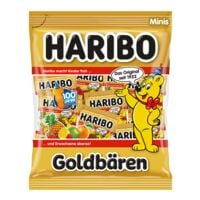 Haribo Oursons d'Or minis bonbon glifi 1 sachet contenant 20 sachets individuels (250 g au total)