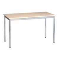 SODEMATUB bureau Programme table universel 180 cm, 4 pieds couleur aluminium