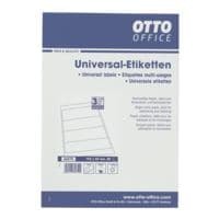 OTTO Office tiquettes classeurs autocollantes blanches  59x192 mm 