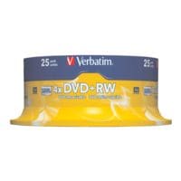 Verbatim DVD vierges  DVD+RW  spindel de 25