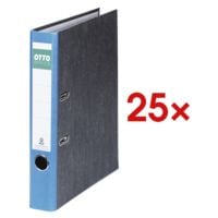 25x Classeur A4 OTTO Office Re Future troit, papier marbr nuages avec dos color