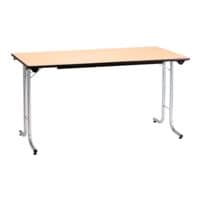 SODEMATUB bureau Programme table universel 140 cm, pliable couleur aluminium