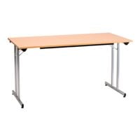 SODEMATUB bureau Programme table universel 120 cm, pliable couleur aluminium