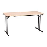 SODEMATUB bureau Programme table universel 160 cm, pliable noir