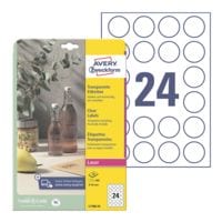Avery Zweckform tiquettes transparentes 40 mm  L7780-25  600 pices