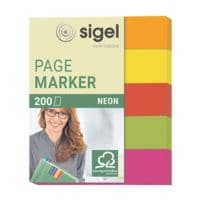 SIGEL marque-page repositionnables fluo 50 x 12 mm, papier