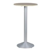 SODEMATUB Table pour station debout 1 plateau pied colonne couleur alu SODEMATUB Table pour station debout 1 plateau pied colonne couleur alu