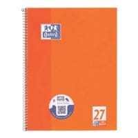 Oxford cahier  spirale cole rglure 27 A4+ lign, 80 feuille(s)