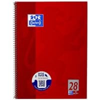 Oxford cahier  spirale cole rglure 28 A4+  carreaux, 80 feuille(s)