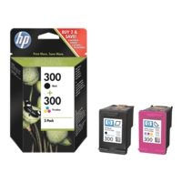 HP Lot de cartouches jet d'encre HP 300 paquet multiple, noir/ 3 couleurs - HP CN637EE