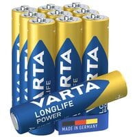 Varta Paquet de 10 piles  LONGLIFE Power  Micro / AAA / LR03