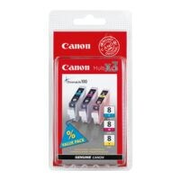 Canon Paquet multiple de 3 cartouches  CLI-8 CMY 
