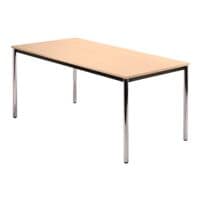 HAMMERBACHER Table de confrence DR16  Barcelone  160x80 cm rectangulaire armature argente