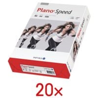 20x Papier photocopieur A4 Plano Speed - 10000 feuilles au total, 80g/m