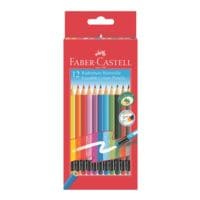 Faber-Castell Paquet de 12 crayons de couleur  gommable 