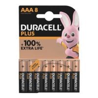Duracell Paquet de 8 piles  Plus  Micro / AAA / LR03