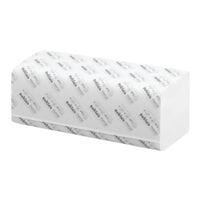 Essuie-mains en papier Satino comfort 2 paisseurs, blanc nature, 25 cm x 23 cm de Ouate de cellulose avec pliage en Z - 3200 feuilles au total