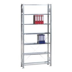 SCHULTE Lagertechnik Elément de base « bibliothèque enfichable Multiplus 7 NC » simple profondeur