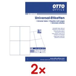 OTTO Office 2x paquet de 400 étiquettes universelles