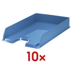 10x Esselte Corbeille courrier Vivida, A4 polystyrne, empilable jusqu’ 12 pices