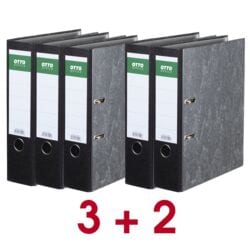Offre 3+2 : classeur A4 OTTO Office Classic large, papier marbr� nuages