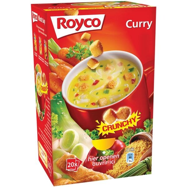 ROYCO Soupe curry avec crotons  Minute Soup 