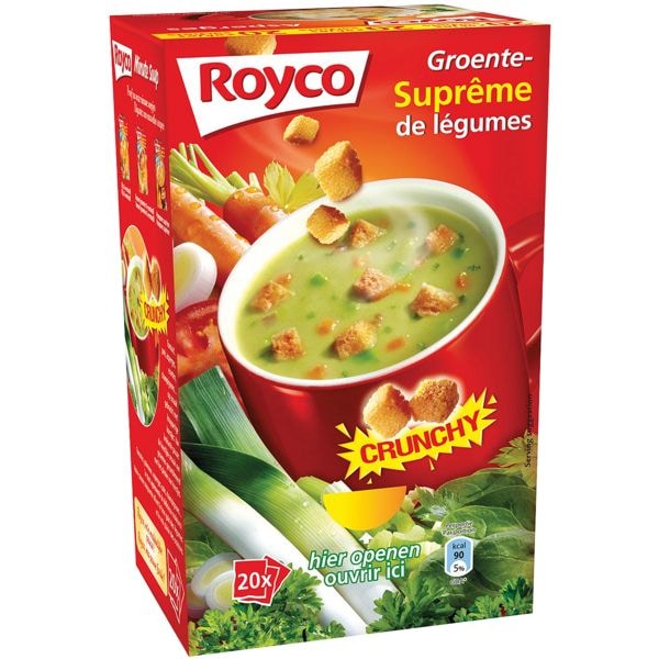 ROYCO Soupe lgumes avec crotons  Minute Soup 