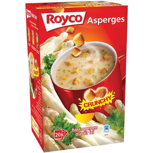 ROYCO Soupe aux asperges avec crotons  Minute Soup 
