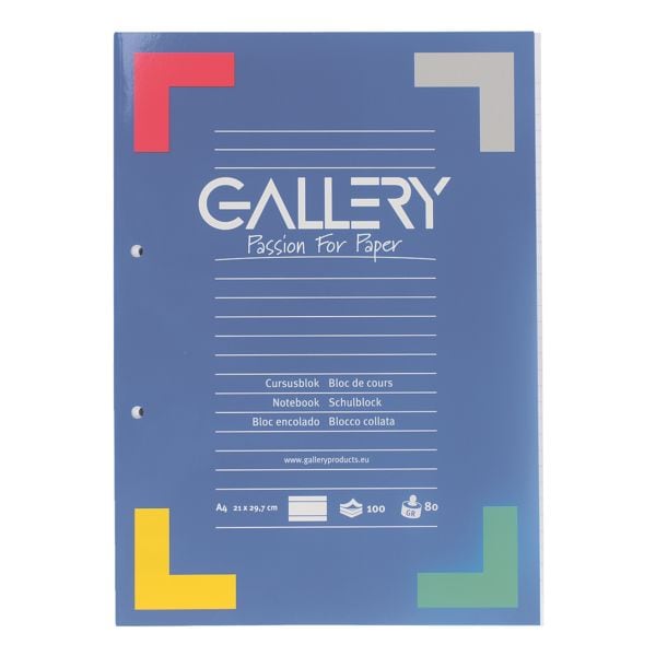 GALLERY cahier cahier A4 lign, 100 feuille(s)