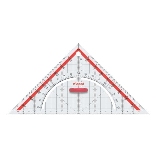 Maped querre rapporteur  Technik  26 cm avec poigne