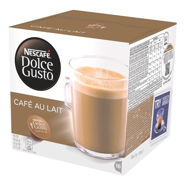 Nescafe Capsules de caf  Dolce Gusto® Caf au lait 