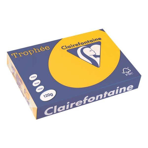 Papier imprimante couleur A4 Clairefontaine Trophe Intens A4 120 g - 250 feuilles au total