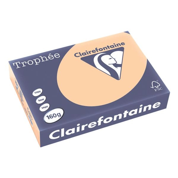Papier imprimante couleur A4 Clairefontaine Trophée Pastel A4 160 g - 250 feuilles au total Papier imprimante couleur A4 Clairefontaine Trophée Pastel A4 160 g - 250 feuilles au total