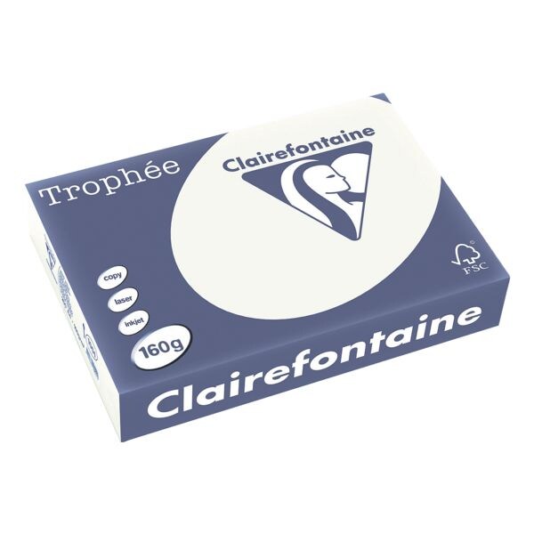 Papier imprimante couleur A4 Clairefontaine Trophe Pastel A4 160 g - 250 feuilles au total