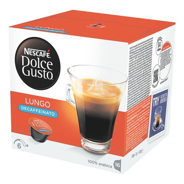 Nescafe capsules de caf Lungo Decaffeinato 16 pice(s)