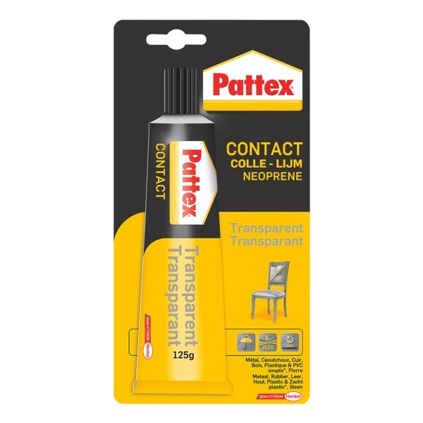 Pattex Colle contact  Transparent , 125 g