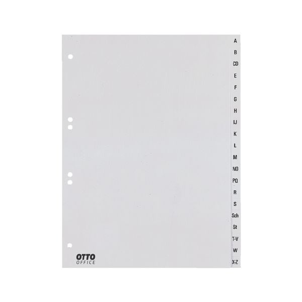 OTTO Office intercalaires, A5, A-Z 20 divisions, gris, plastique