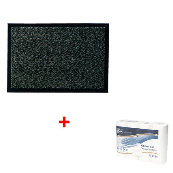 HAMAT Tapis d'accueil � Mars � 40x60 cm avec 4 rouleaux d'essuie-tout � Premium � GRATUITS