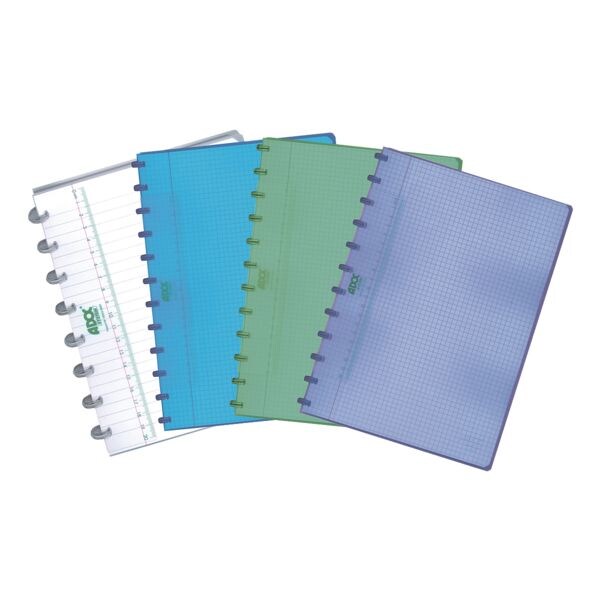 cahier  spirale Adoc Colorlines A4  carreaux, 72 feuille(s)