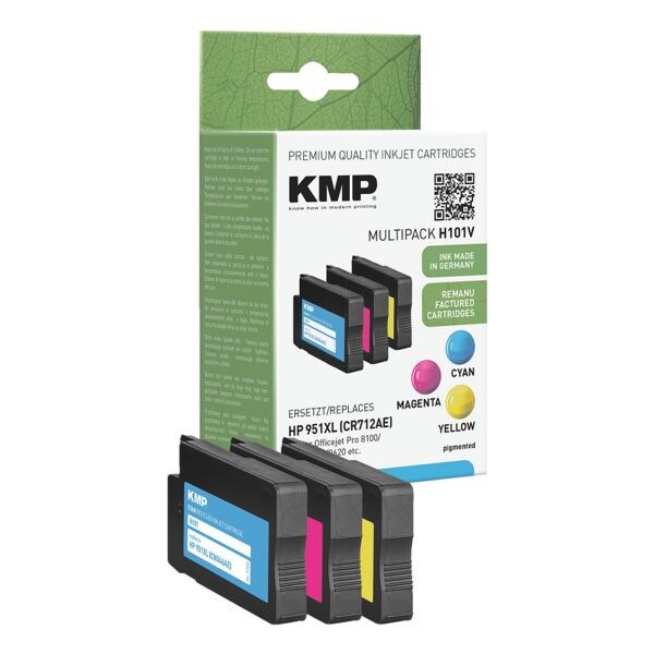 KMP Lot de cartouches quivalent  HP n 951XL 
