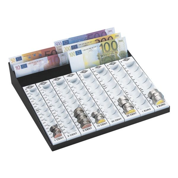 Wedo Planche de comptage avec compartiment pour billets « capacité - pièces 256,20 € »