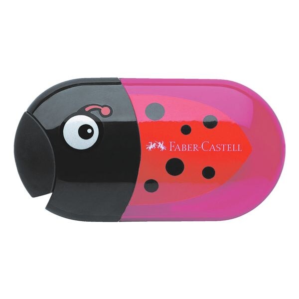 Faber-Castell Taille-crayon double  rservoir  coccinelle 