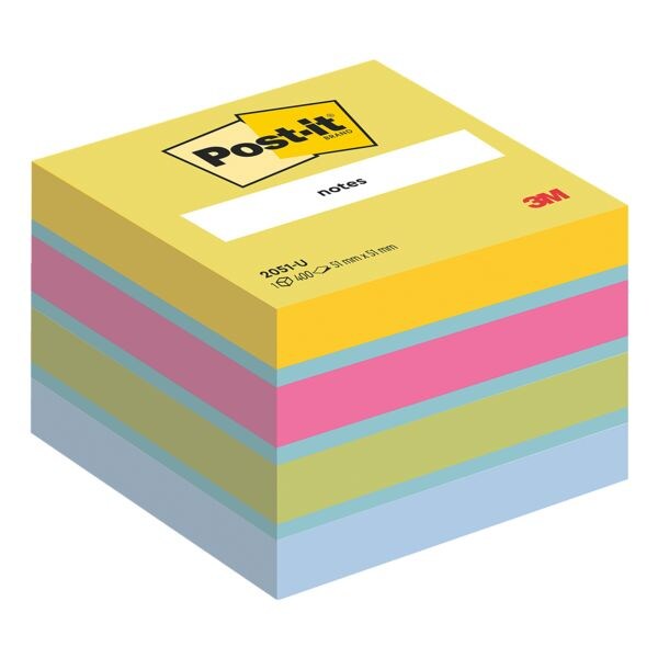 Post-it Notes Bloc cube de notes repositionnables « Mini » 5,1 x 5,1 cm Post-it Notes Bloc cube de notes repositionnables « Mini » 5,1 x 5,1 cm