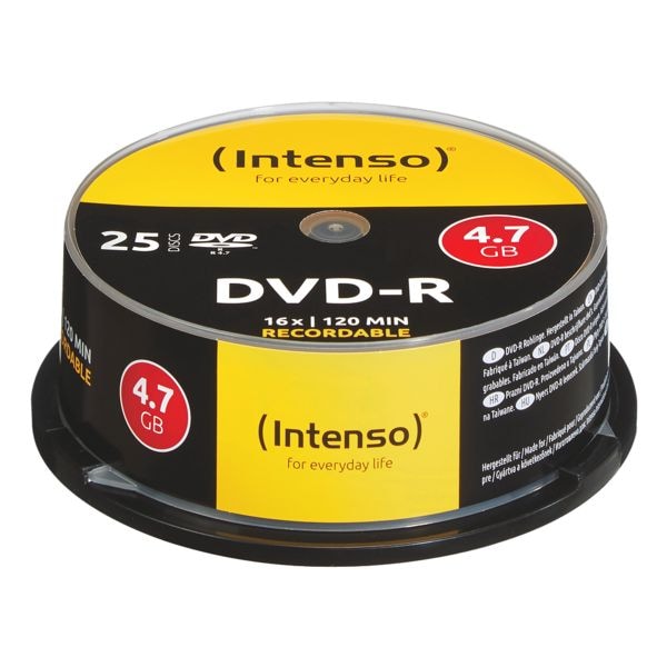 Intenso DVD vierges � DVD-R � 25 pi�ces
