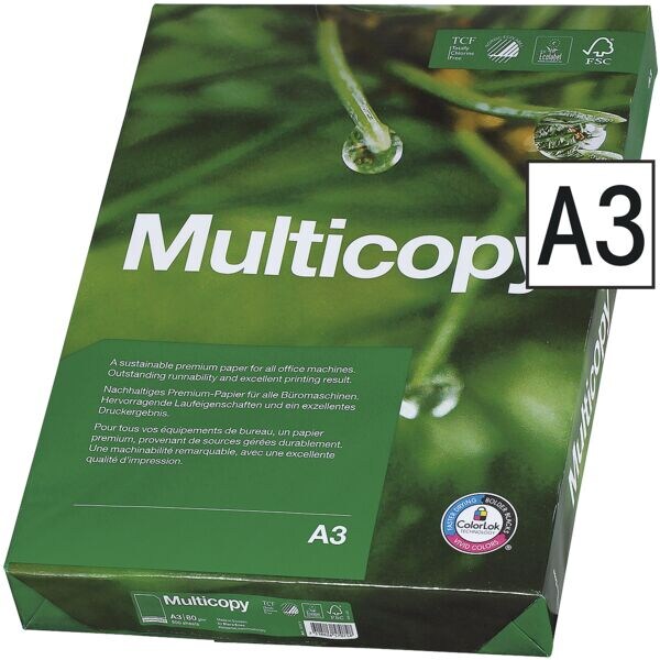 Papier multifonction A3 MultiCopy MultiCopy - 500 feuilles au total