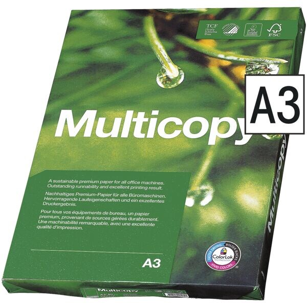 Papier multifonction A3 MultiCopy MultiCopy - 500 feuilles au total Papier multifonction A3 MultiCopy MultiCopy - 500 feuilles au total