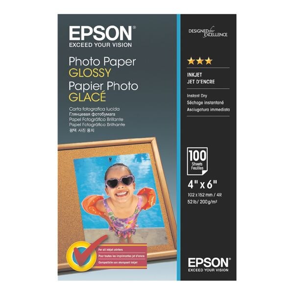 Epson Papier photo  Photo Paper Glossy  (format spcial - 100 feuilles)