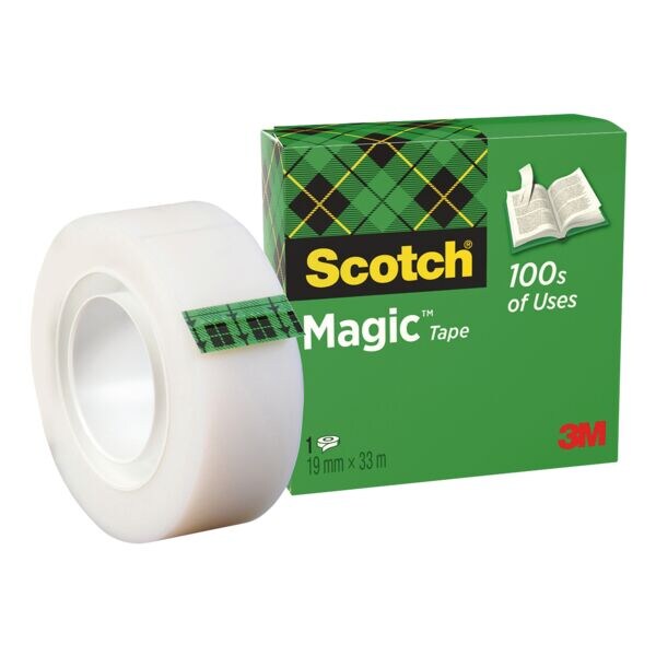 Scotch ruban adhsif Magic Tape 810, transparent, 1 pice(s), 19 mm/33 m