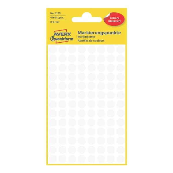 Avery Zweckform Pastilles adhsives 8mm