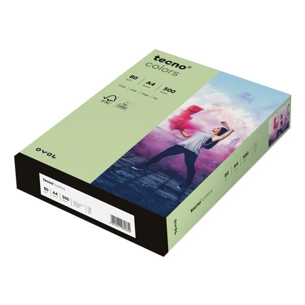 Papier couleur A4 Inapa tecno Rainbow / tecno Colors - 500 feuilles au total